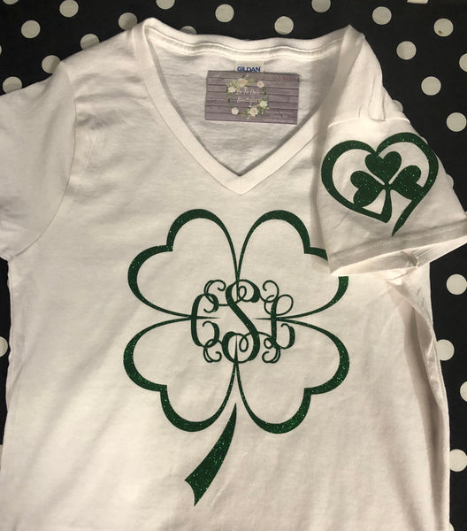 Monogrammed Shamrock T Shirt