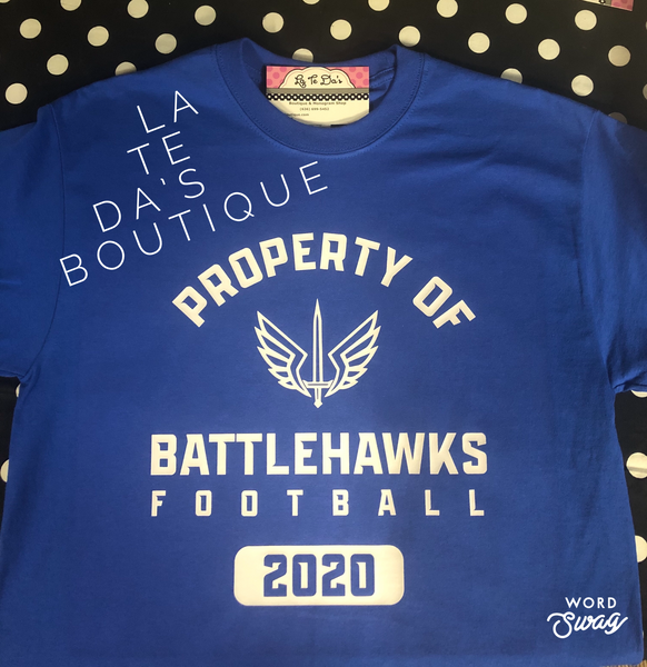 Property of Battlehawks T Shirt