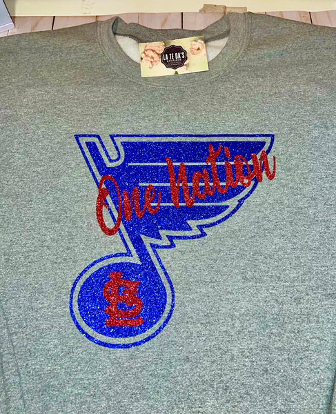 Blues/Cards~One Nation Sweatshirt