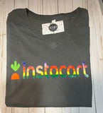 Instacart Crewneck Short Sleeve T-Shirt Rainbow
